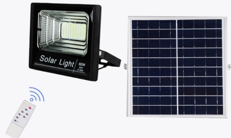 Luminária / Refletor Solar fotovoltaica 70 W - 7200 lumens