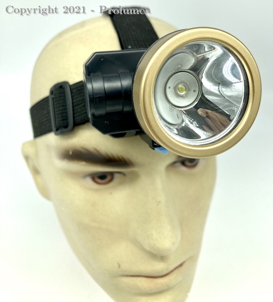 Lanterna de cabeça recarregável led Cree  Grau proteção a prova d agua: IP 55