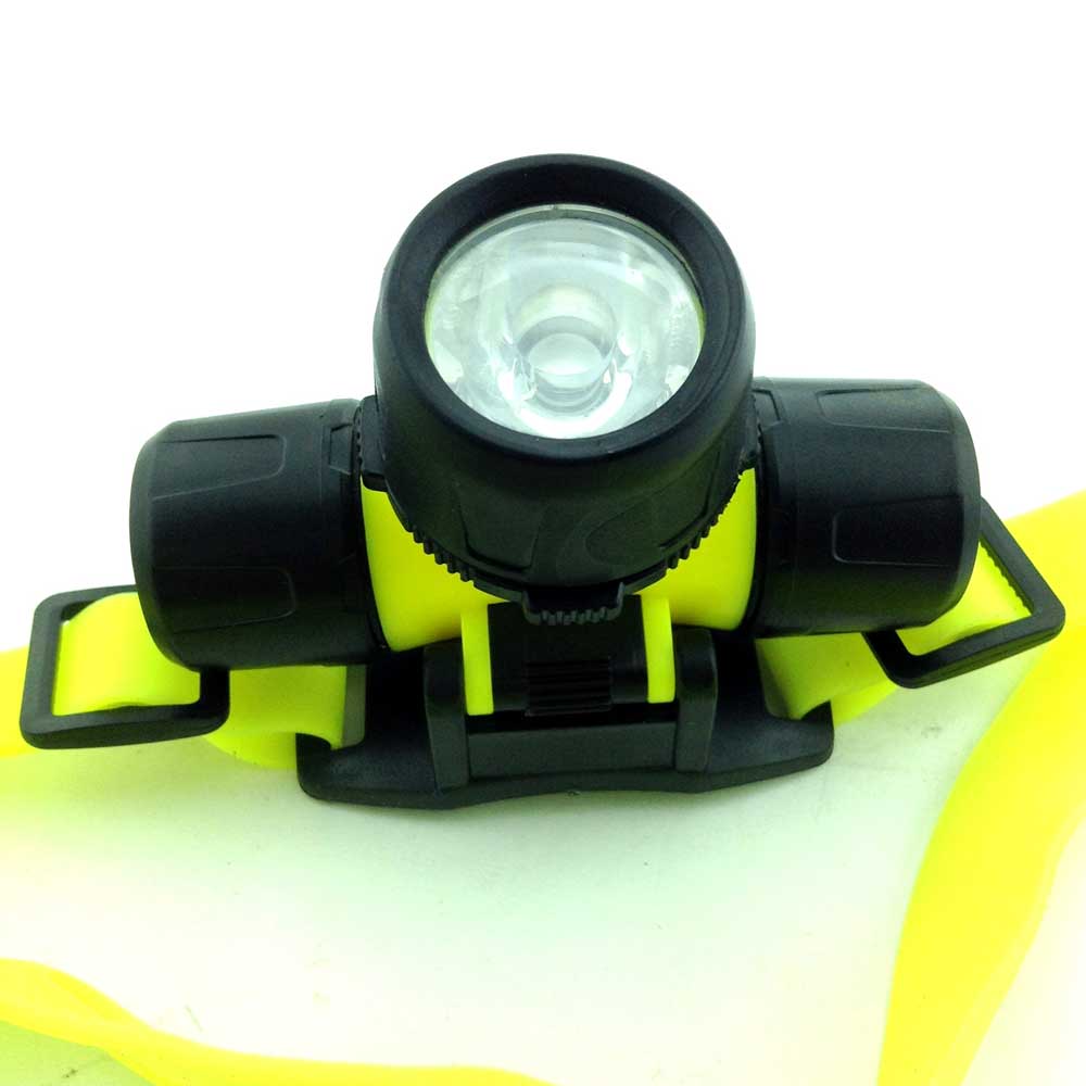 Lanterna LED de Cabeça para mergulho recarregável