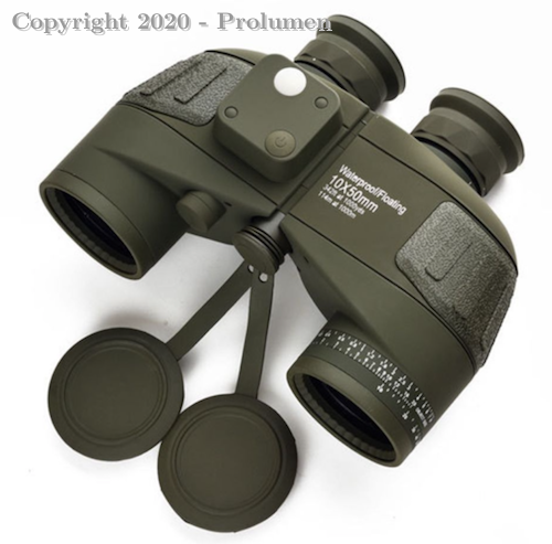 Binóculo Telêmetro Ocular Telescópio Bússola Caça 10x50 HD À Prova D 'Água Zoom
