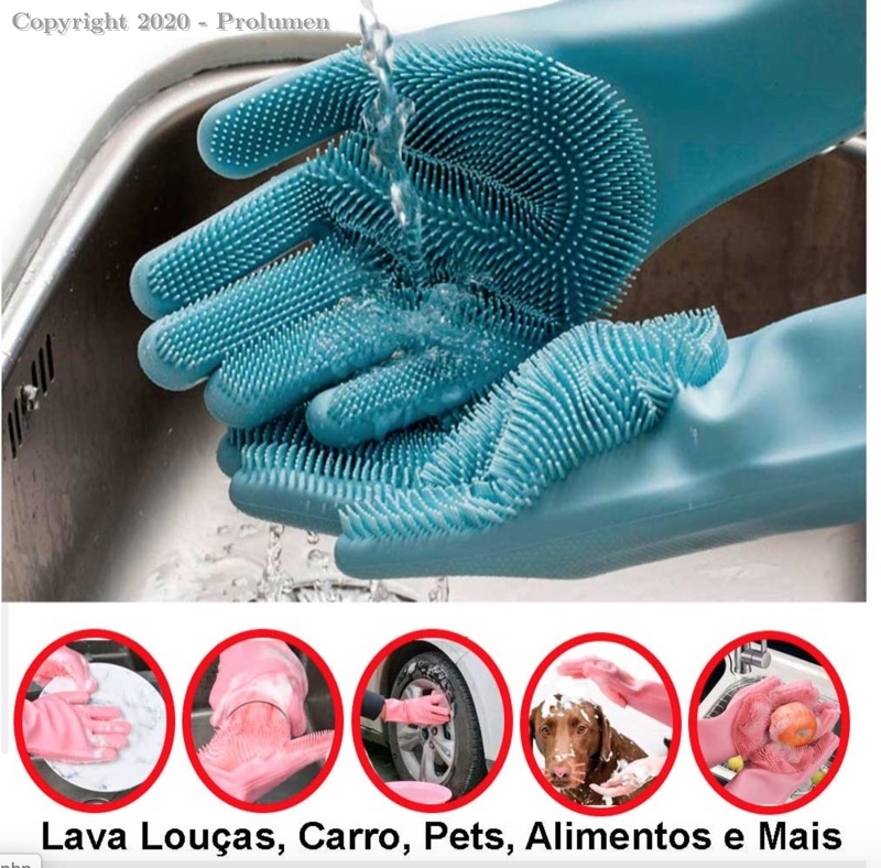 Kit com 3 megaluvas de Limpeza,  3824  com frete gratis