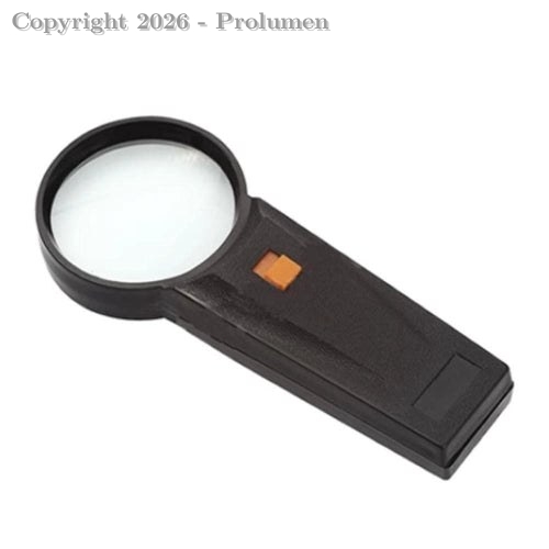 Lupa 3x 75mm com Luz Interna
