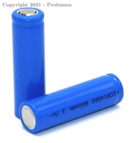 ​Bateria de lítio 18650 para lanternas – vida útil de mais de 500 cargas!
