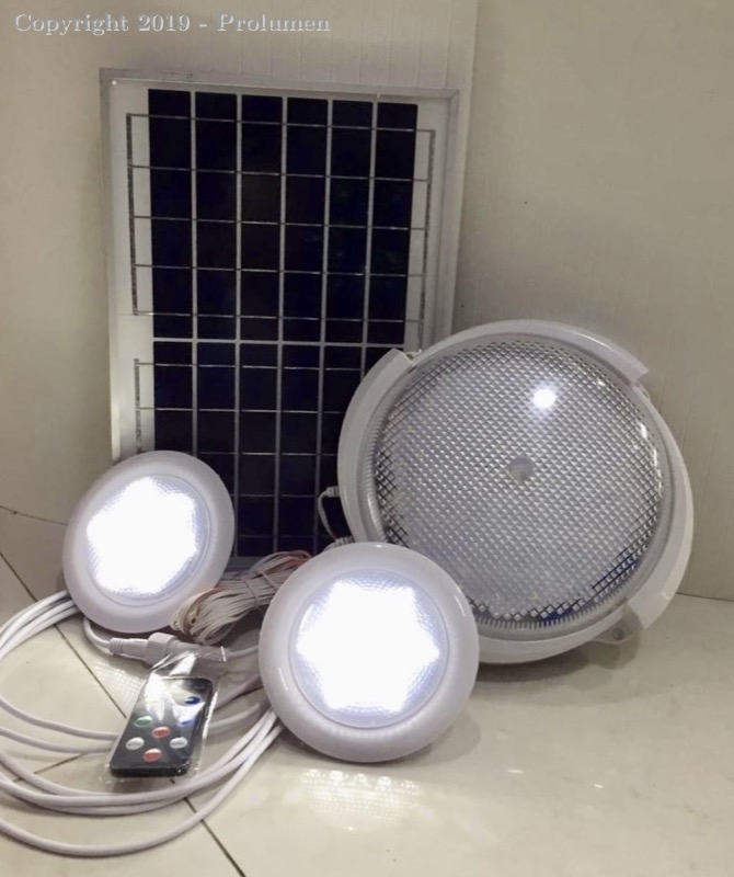 Kit lâmpada LED solar fotovoltaica – instalação fácil e independente