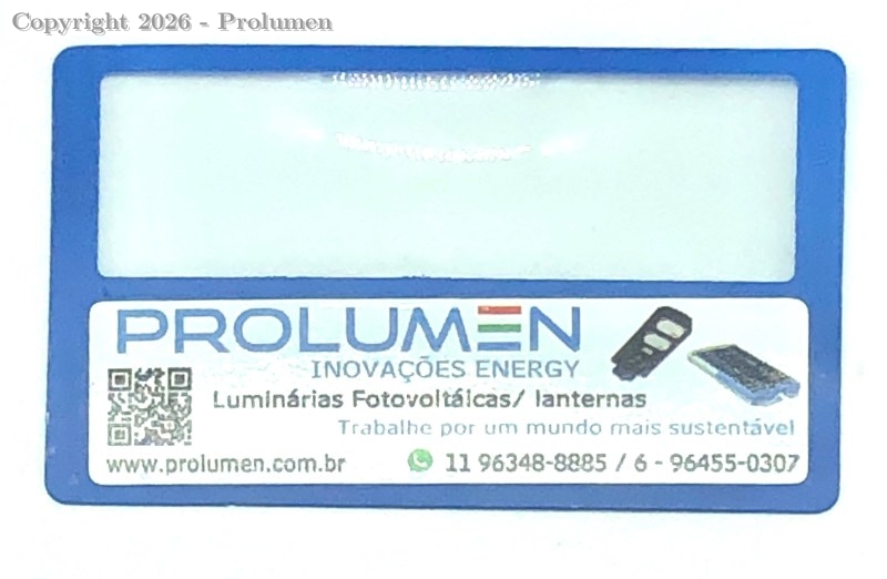 Cartão de visita com lupa de leitura (5 peças)