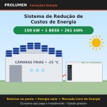 Sistema de Redução de Custos de Energia 150 kW – 1 BESS (261 kWh)