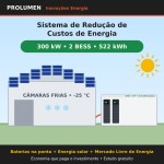 Sistema de Redução de Custos de Energia 300 kW – 2 BESS (522 kWh)